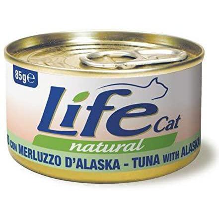 Life Cat Natural Tonnetto con Merluzzo d'Alaska 85g - Cibo Umido per Gatti Life Cat Natural Tonnetto con Merluzzo d'Alaska 85g - Cibo Umido per Gatti
